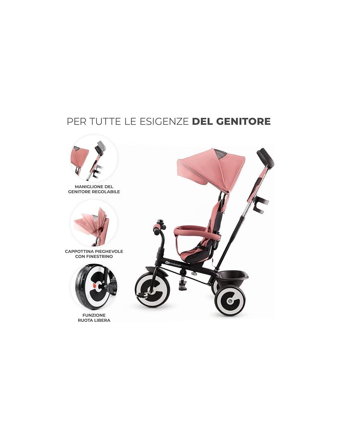 Kinderkraft ASTON Triciclo per Bambini - ShopinCasa.it