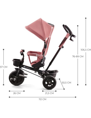 Kinderkraft AVEO Triciclo per Bambini - Rosa | Shopincasa.it