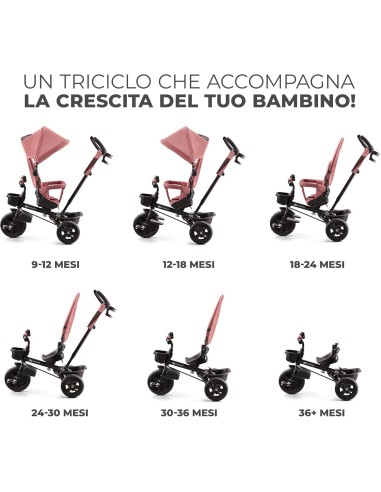 Kinderkraft AVEO Triciclo per Bambini - Rosa | Shopincasa.it