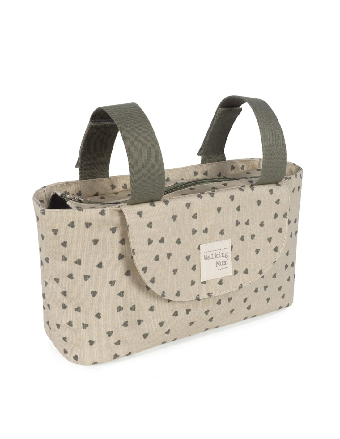 Borsa Organizer Poppy Muschio con Cuori - Shop in Casa