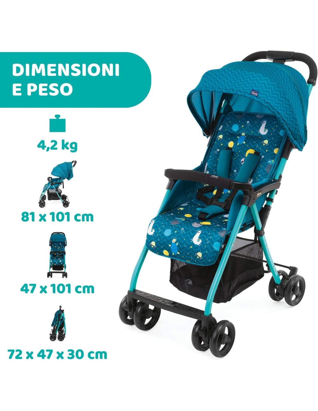 Chicco Ohlalà 3: Passeggino Ultraleggero per Neonati e Bambini