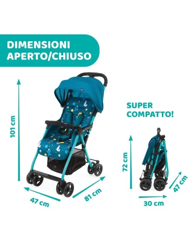 Chicco Ohlalà 3: Passeggino Ultraleggero per Neonati e Bambini