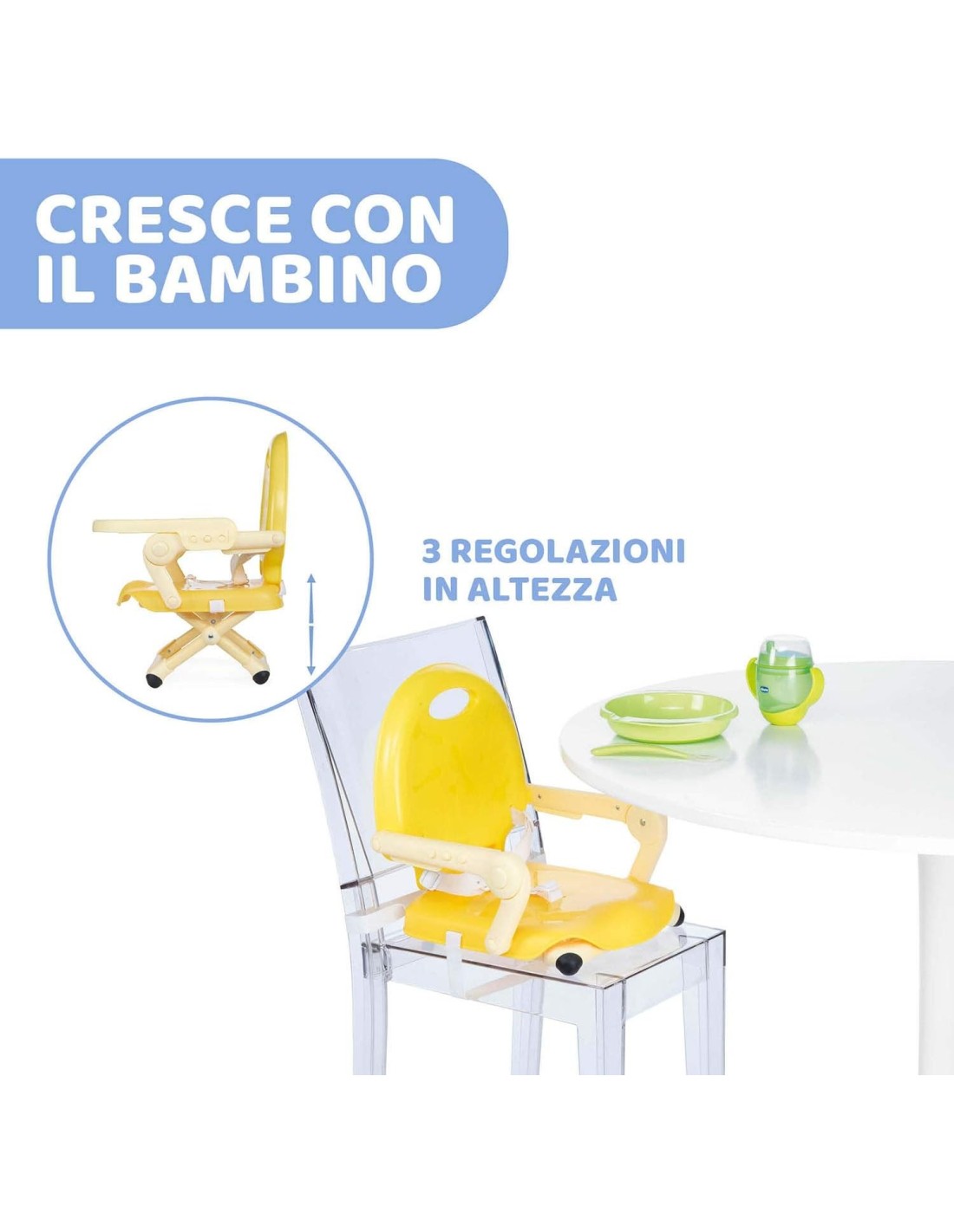 Chicco Pocket Snack: Seggiolino Pappa Portatile per Bambini