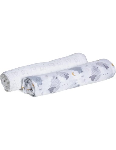 Set Mussoline Chicco 2 Pezzi - Pecora & Orso | Shopincasa.it