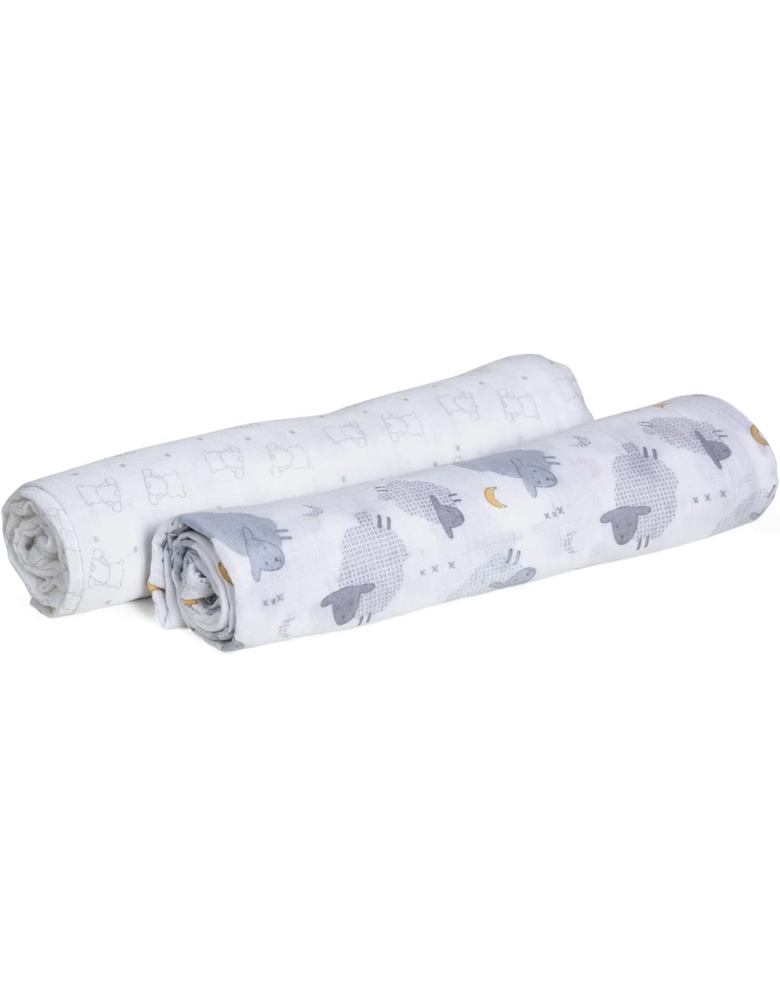 Set Mussoline Chicco 2 Pezzi - Pecora & Orso | Shopincasa.it