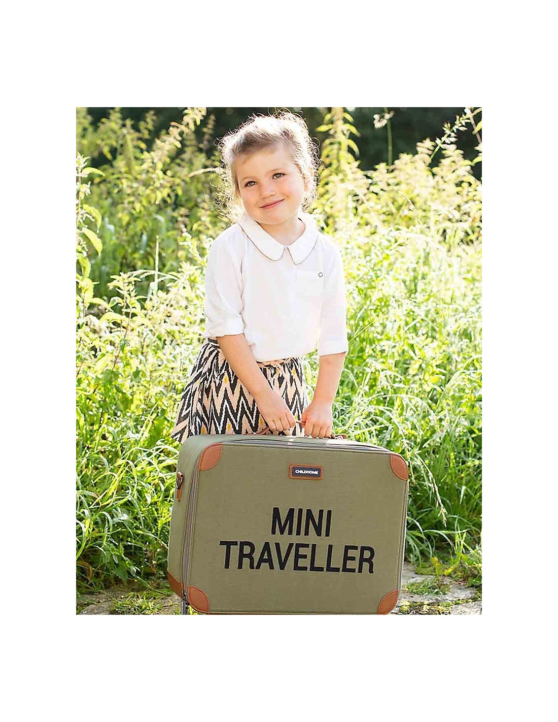 Valigia Bimbi Mini Traveller Khaki - Childhome | Shopincasa.it