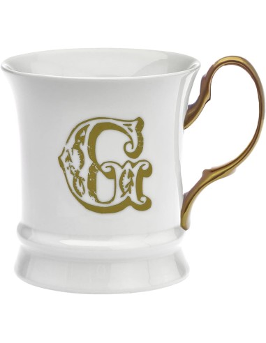 TAZZE CAFFE' E LATTE: vendita online Tazzina in Porcellana 80 ml Moka Gold Lettera G by Livellara in offerta