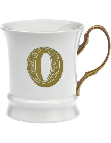 TAZZE CAFFE' E LATTE: vendita online Tazzina in Porcellana 80 ml Moka Gold Lettera O by Livellara in offerta