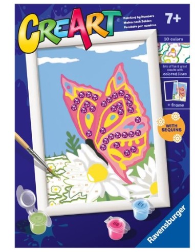 CREART 23938 13X18 FARFALLA SCINTILLANTE