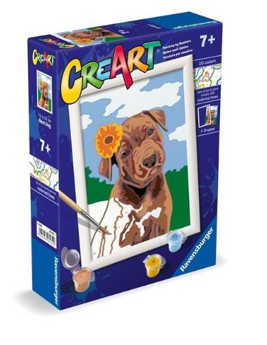 CREART 23939 13X18 CANE CON FIORE