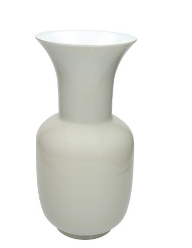 51918 VASO ARGO BICOLOR GRIGIO/BIANCO VETRO 37H su Shop in Casa