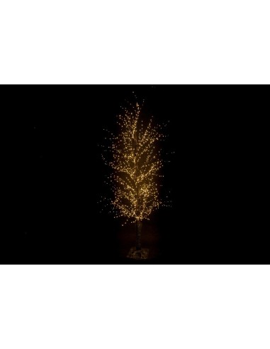 LUCI DI NATALE: vendita online Albero Microled Nero H210 cm 1500 LED Bianco Caldo di Natale - La Magia di Natale a casa tua i...