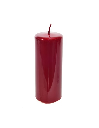 CANDELA 51526 PILLAR GLASS ROSSA 17X7CM