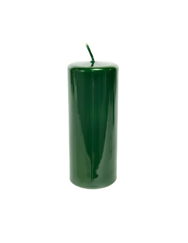 CANDELA 51724 PILLAR GLASS VERDE 17X7CM