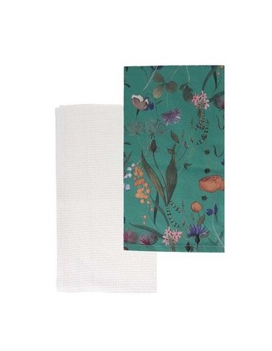 TEXTILE FLORA SET 2 TOVAGLIOLI 40X40