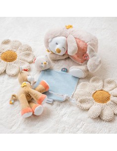 Nattou Mini Doudou per Neonato - Cotone e Velour, 28 cm, Azzurro | Shopincasa.it