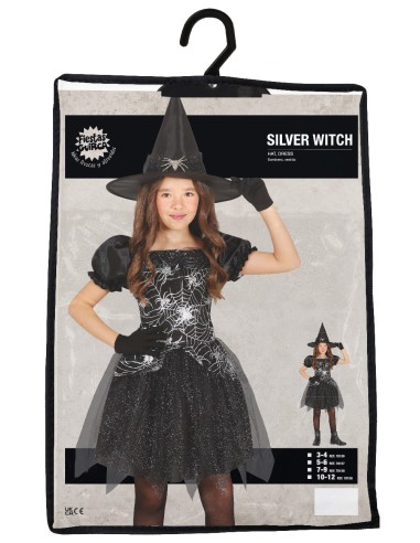 Costume Silver Witch taglia 10-12 anni | Shop in Casa