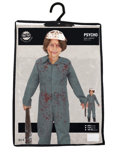 Costume Psycho Maschera e Body Taglia 10-12 Anni | Shop in Casa