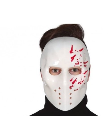 Maschera Bianca da Hockey con Sangue | Shop in Casa