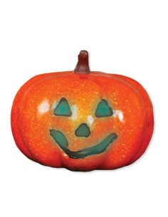 Zucca con Luce 16 cm Arancio per Halloween | Shop in Casa