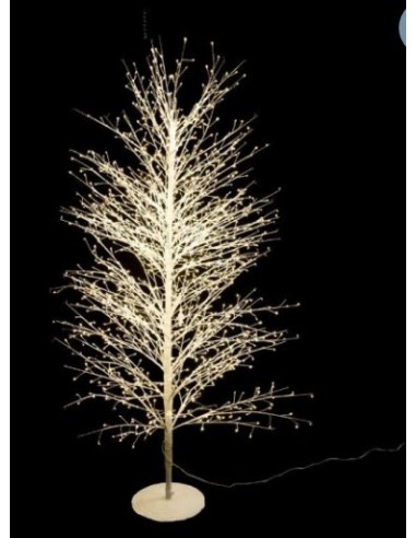 LUCI DI NATALE: vendita online Albero MicroLED Bianco H150cm con 1300 LED Bianco Caldo - La Magia di Natale a Casa Tua in off...