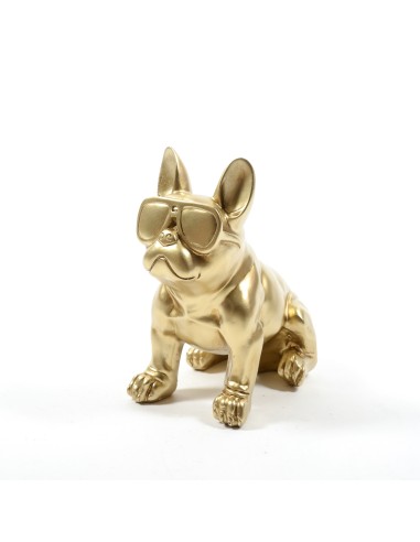 OGGETTISTICA: vendita online FIGURA BULLDOG 16892 ORO 13X21X22CM RESINA in offerta