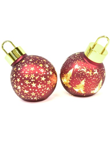 OGGETTISTICA NATALE: vendita online Sfera di Vetro con Luci 18x12x14,5cm Assortito - La Magia di Natale a Casa Tua in offerta