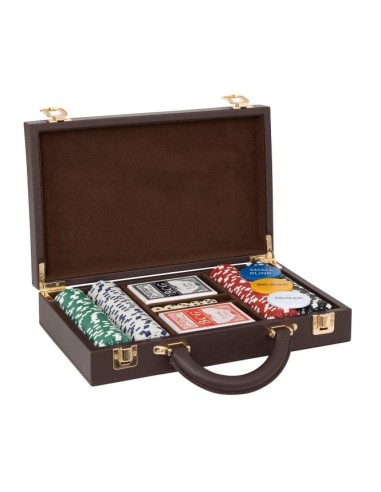 OGGETTISTICA: vendita online Set Poker con Carte e Fiches in Valigetta, 30x21x9 cm, Elegante e Pratico per Serate di Gioco in...