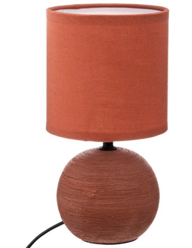 ILLUMINAZIONE: vendita online Lampada Sferica Striata Timeo 25 cm, lampada sferica terracotta, lampada ceramica, lampada desi...