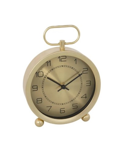 OROLOGI: vendita online Orologio Irina 15x20cm Metallo Dorato, Elegante Design da Tavolo per Casa o Ufficio in offerta