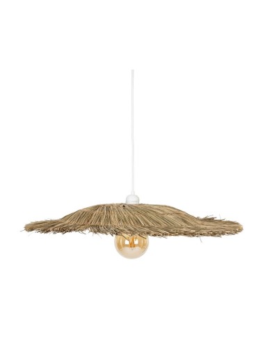 ILLUMINAZIONE: vendita online Lampadario Yoni 58x12 cm, lampadario paglia metallo, illuminazione naturale, design moderno, la...