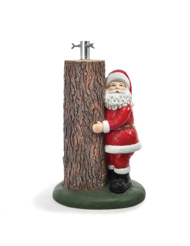 OGGETTISTICA NATALE: vendita online Base Albero Babbo Natale 61990 in Resina con Supporto in Metallo - La Magia di Natale a C...