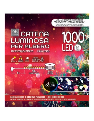 LUCI DI NATALE: vendita online Serie Luminosa - 1000 LED Multicolor Microsatinato da Esterno - La Magia di Natale a Casa Tua ...