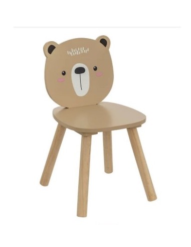 SEDIE: vendita online Sedia Baby Orsetto 27x27x46cm, sedia per bambini in MDF e legno, design orsetto, comoda e sicura, arred...