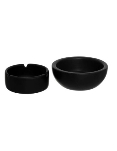 ACCENDINI E POSACENERE: vendita online Posacenere in ceramica Olme D10cm nero, posacenere elegante, accessorio casa, posacene...