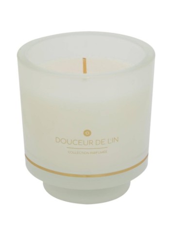 CANDELE: vendita online Candela profumata ILAE Fiori di Lino 225g, delicata fragranza floreale, atmosfera fresca, cera di alt...