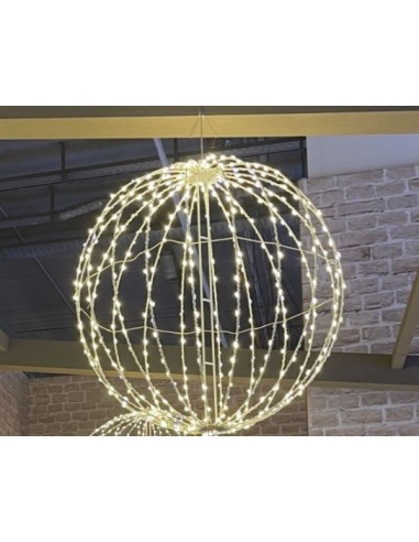 LUCI DI NATALE: vendita online Sfera 3D Bianco di Natale 520 MicroLED Bianco Caldo/Flash - La Magia di Natale scintillante! i...