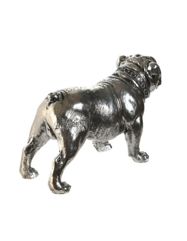 FIGURA CANE FD210453 RESINA 29X11X16CM PLATINATO