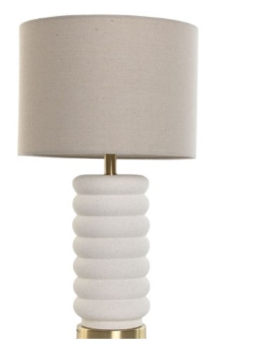 LAMPADA TAVOLO LA215133 MARMO 35X35X64CM BEIGE