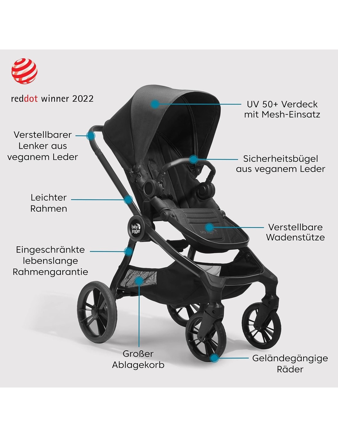 Passeggino Baby Jogger City Sights - Comfort e Versatilità