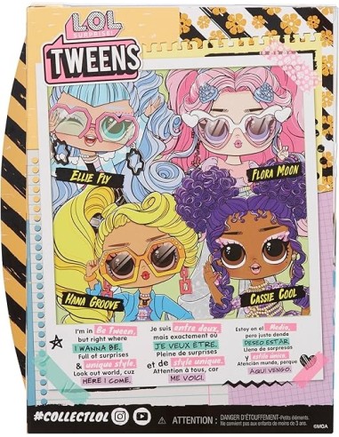 GIOCATTOLO PUBBLICIZZATO: vendita online L.O.L. Surprise! Tweens con Fashion Doll Hana Groove, Oltre 10 Sorprese e Accessori ...