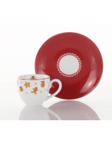 TAZZA CAFFE SET 2PZ C/P SWEET NATALE