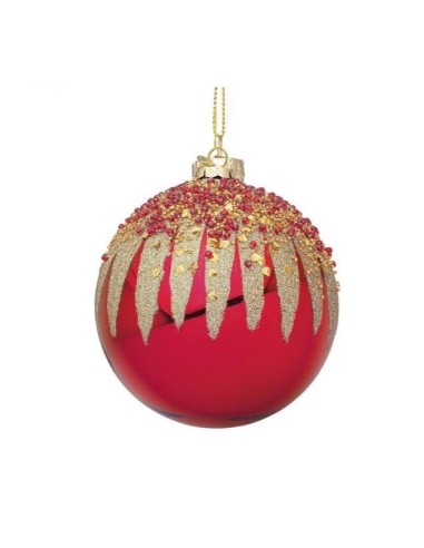 SFERA 0976276 VETRO FIREWORK D8CM ROSSO