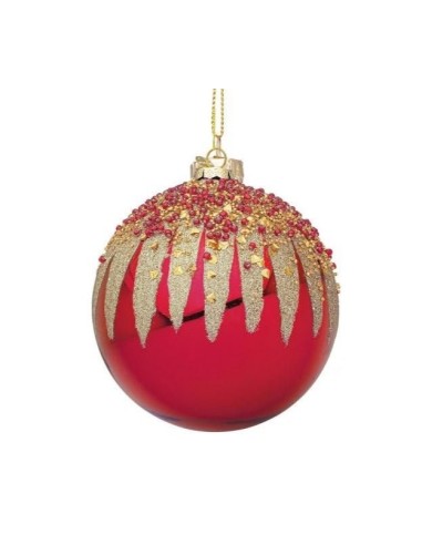 SFERA 0976277 VETRO FIREWORK D10CM ROSSO