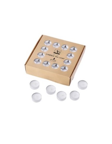 CONF 100 CANDELE 100438 TEA LIGHT 10GR BIANCO