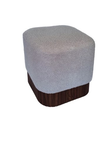 POUF 106228 JUANA TESSUTO GRIGIO 42X42X45CM