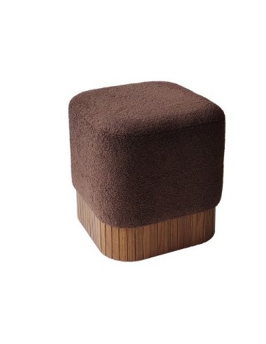 POUF 106229 JUANA TESSUTO MARRONE 42X42X45CM