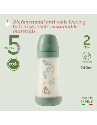 Biberon PERFECT 5 ECO+ 240ml - Flusso MEDIO | shopincasa.it