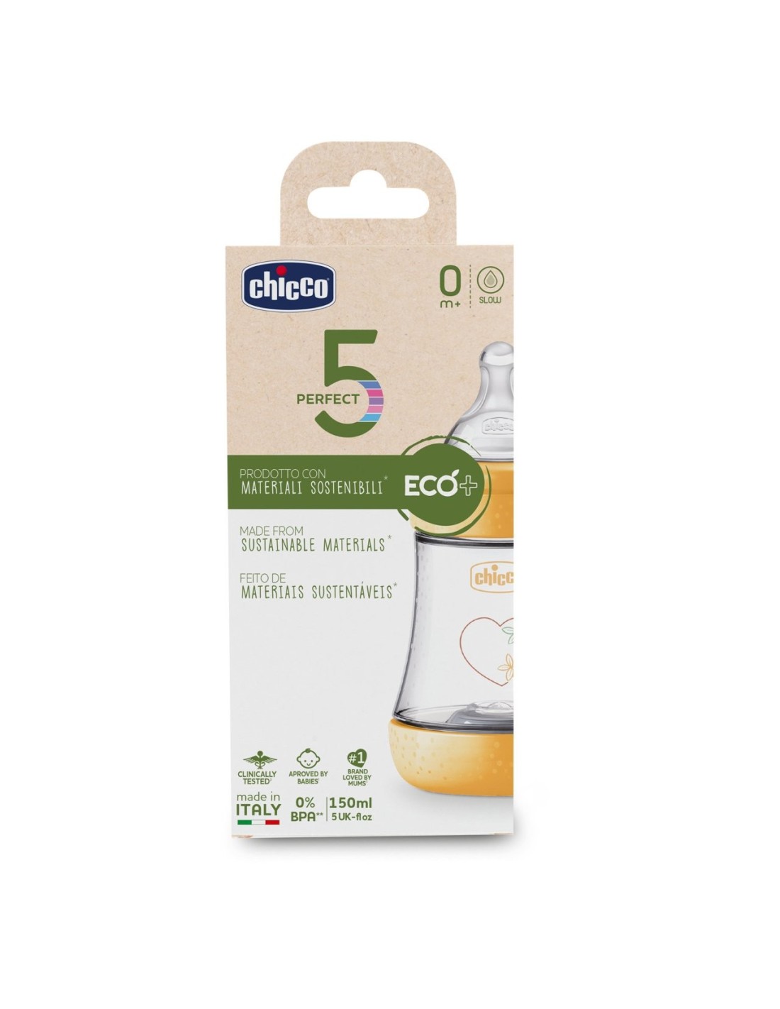 Biberon PERFECT 5 ECO+ 150ml - Flusso Lento | Shopincasa.it