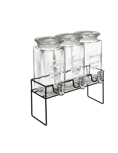 SET 3 DISPENSER 154873 VETRO 1,5LT CON SUPPORTO